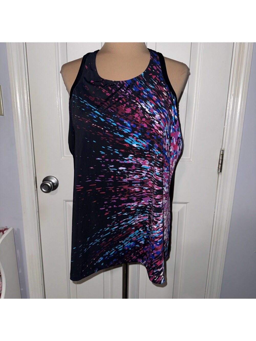 Swimsuits For All Swim 365 Racerback Tankini Top Size 18